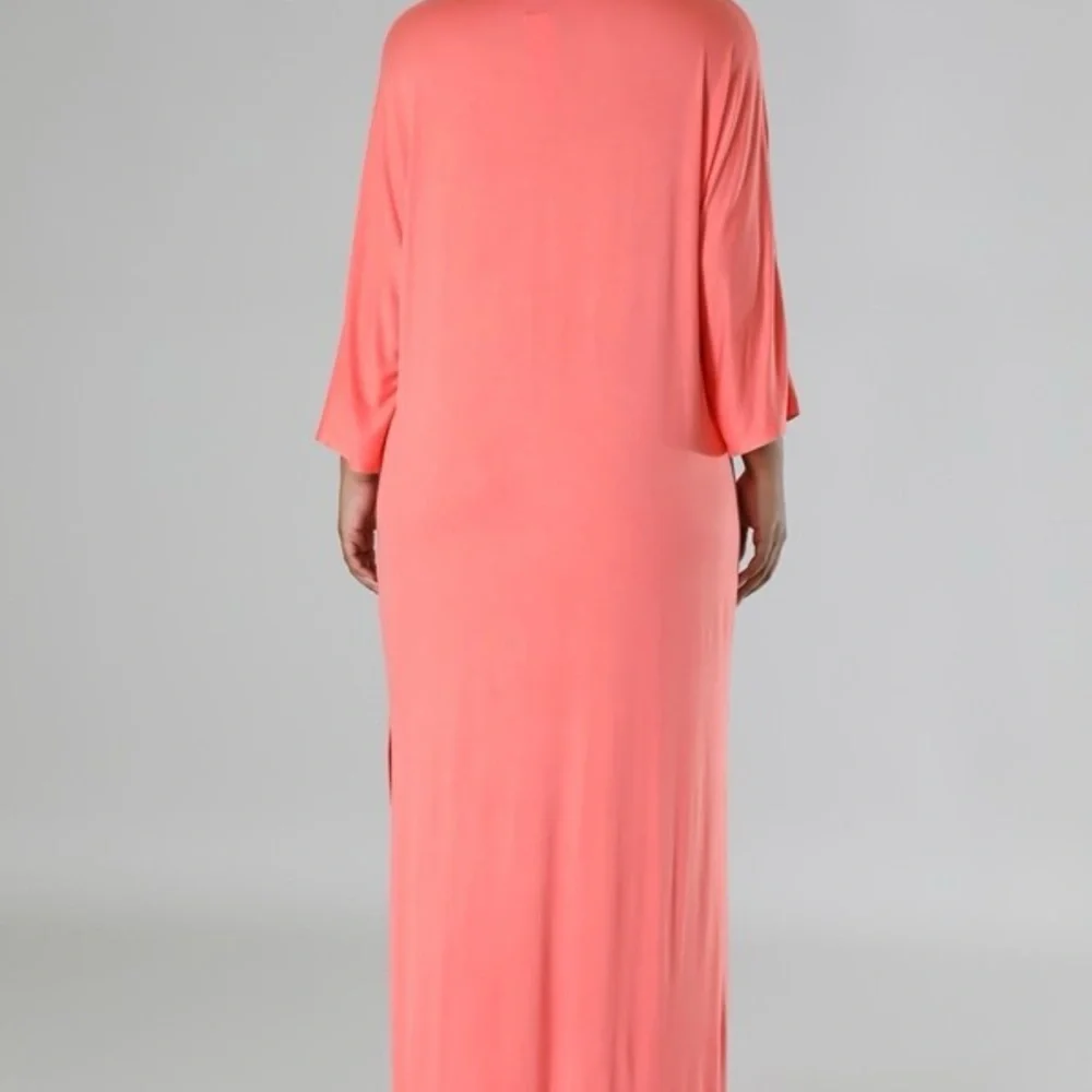 Chic Girl Coral Dress - Picture 3 of 4